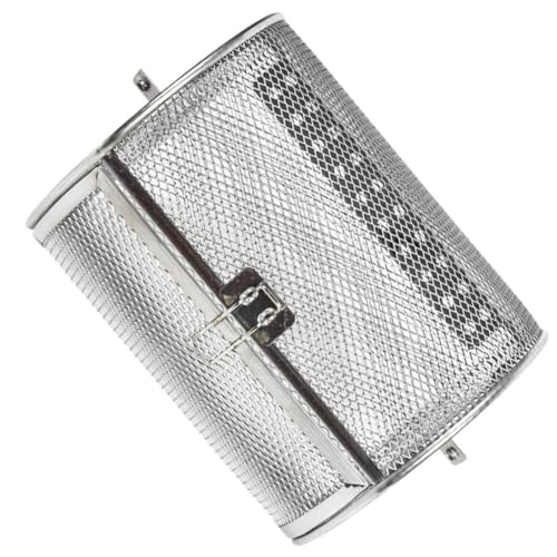 YARNOW Grillkorb 14x23cm Rollgrillkäfig für Nüsse und BBQ 360° Drehbar Leicht zu Reinigen Langlebig Grillzubehör von YARNOW