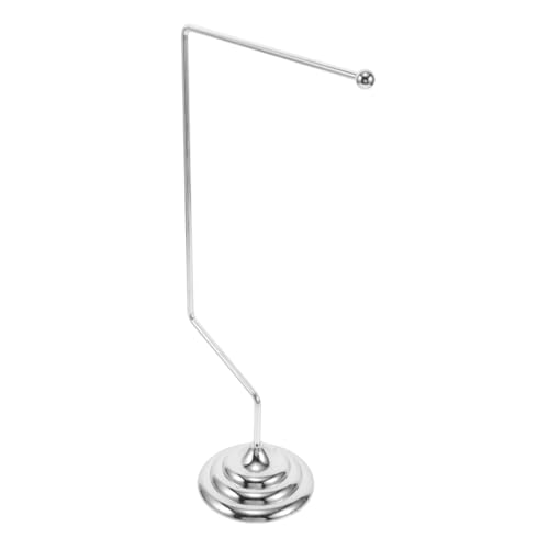 YARNOW Einzelpoly -legierungstischflaggenrahmen Desktop-dekoration Fahnenmast Für Den Innenbereich Mit Sockel Tischflaggenhalter Flag -anzeige Rostfreier Stahl Silver von YARNOW