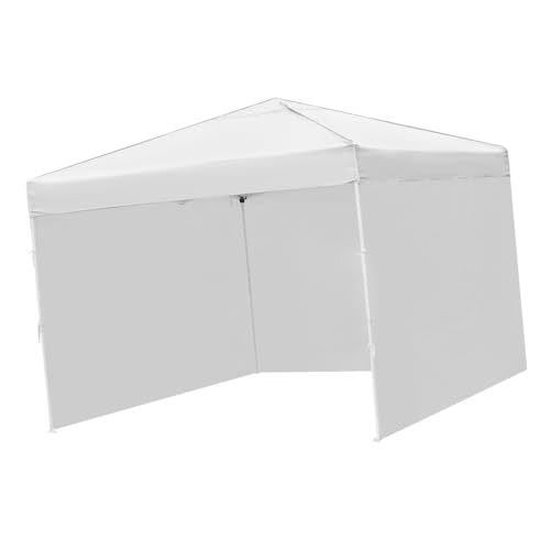 YARNOW Faltbares Sonnenschutz Zelt mit Seitenteilen Windfestes Outdoor Pavillon mit Robustem Eisenrahmen Einfacher Aufbau Vielseitiger Schutz für Camping Party Markt und Garten von YARNOW