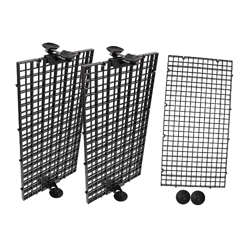 YARNOW Fischteiler Aquarium Teiliges Set Trennwände mit Saugnäpfen Hochtransparent Fischzucht Isolationsplatten für Aquarien Einfach zu Montieren Babyfisch Schutz von YARNOW