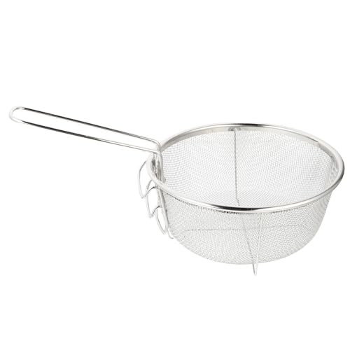 YARNOW Frittierkorb Pommeskorb Chip Korb Runden Metalldraht Korb Frittier Sieb Seiher Friteusenkorb Edelstahl Servierkorb Pommeskorb für Hähnchenflügel Garnelen Pommes Frites Zwiebelringe YARNOW Frittierkorb Pommeskorb Chip Korb Runden Metalldraht Korb Frittier Sieb Seiher Friteusenkorb Edelstahl Servierkorb Pommeskorb für Hähnchenflügel Garnelen Pommes Frites Zwiebelringe von YARNOW