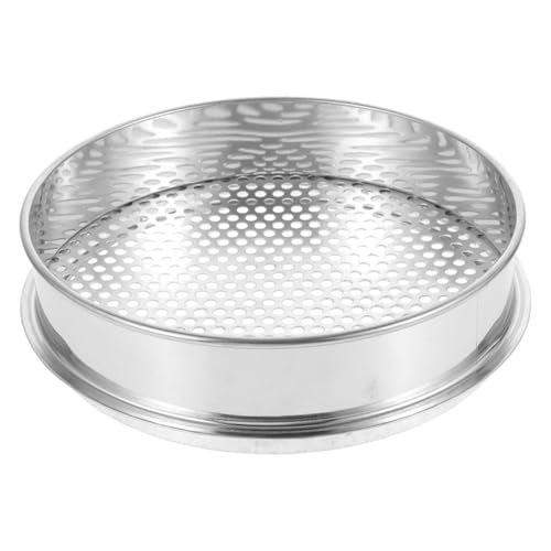 YARNOW Gartensieb Edelstahl Bodensieb Kompostsieb Feinmaschiges Durchwurfsieb für Erde und Steine Tragbares Gartengerät für Gartenarbeit und Pflanzensieb YARNOW Gartensieb Edelstahl Bodensieb Kompostsieb Feinmaschiges Durchwurfsieb für Erde und Steine Tragbares Gartengerät für Gartenarbeit und Pflanzensieb von YARNOW