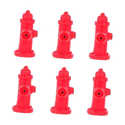 YARNOW Gehirn Spielzeug 6 Stück Feuerhydrant Digitales Schild Mini-Briefkasten Terrariendekoration Lern Miniatur-Feuerhydrant Entwicklungs DIY-Landschaftsmodell Kinder Puzzle-Spielzeug von YARNOW