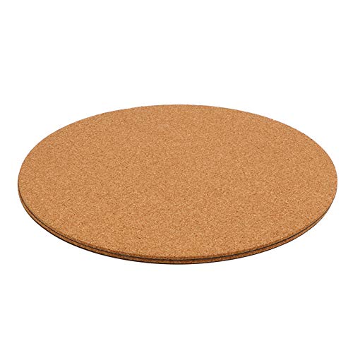 YARNOW Glasuntersetzer 2 Stücke Untersetzer Topfuntersetzer Korkuntersetzer Basteln Mini Pinnwand Coaster Pads rutschfest Topfmatte Getr?nke Untersetzer für T? Pfannen Schüsseln 30cm Korken von YARNOW