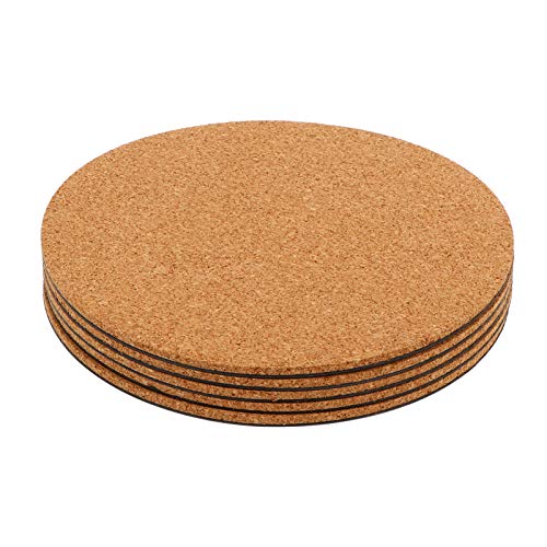 YARNOW Zimmerpflanzen 5 Stücke Untersetzer Topfuntersetzer Korkuntersetzer Basteln Mini Pinnwand Coaster Pads rutschfest Topfmatte Getr?nke Untersetzer für T? Pfannen Schüsseln 15cm von YARNOW