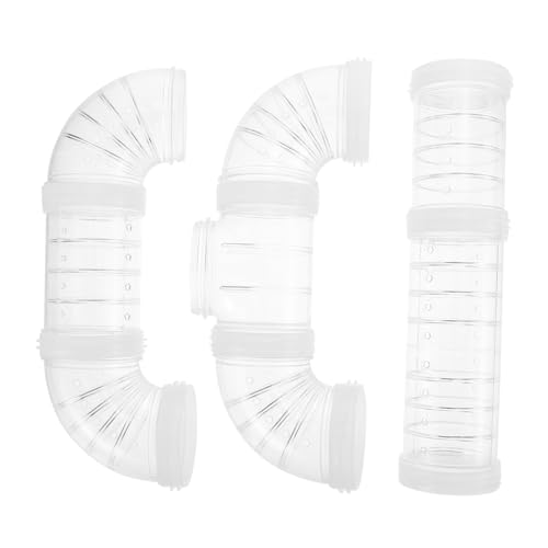 YARNOW Hamsterkäfig Externes Labyrinth Tunnel aus Sicherem Kunststoff DIY Verbindungsrohr für Hamster Zwerghamster Igel und Kleintiere Einfach zu Montieren Fördert Bewegung und Spielspaß von YARNOW