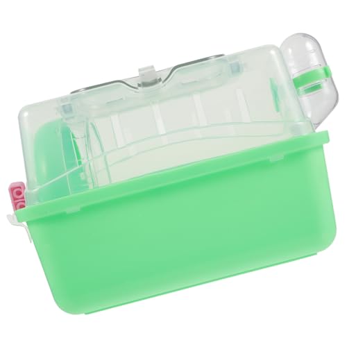 YARNOW Hamsterkäfig groß Draht transparent drinnen meerschweinchen käfig hamsterhaus eine tierische bescherung Versteckkäfig für Hamster meerschweinchen Schloss Plastik Light Green von YARNOW