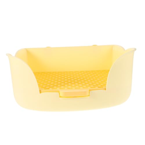 YARNOW Haustierkaninchen -Toilette Katzentoilette Hasen-Töpfchen Tierstreu Tablett kleines Tierbad Häschen-Heu-Futterspender Häschen Toilette Tiertoiletten Hasenhalter Plastik Gelb YARNOW Haustierkaninchen -Toilette Katzentoilette Hasen-Töpfchen Tierstreu Tablett kleines Tierbad Häschen-Heu-Futterspender Häschen Toilette Tiertoiletten Hasenhalter Plastik Gelb von YARNOW