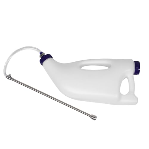 YARNOW Kälbermilchflasche aus Robustem Kunststoff Präzise Fütterung Leicht zu Reinigen für Neugeborene und Kleine Nutztiere Langlebiger Milchspender für Landwirtschaft und Tierpflege von YARNOW