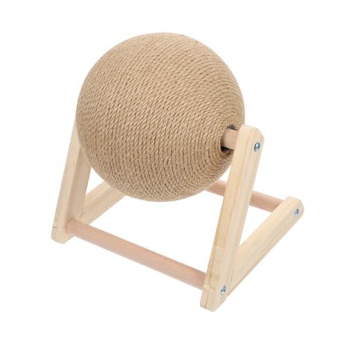 YARNOW Katze Kratzball Mittelgroß Form Kratzspielzeug Katzenmöbel Interaktives Katzenspielzeug zur Beschäftigung und Entspannung für Haustiere Khaki YARNOW Katze Kratzball Mittelgroß Form Kratzspielzeug Katzenmöbel Interaktives Katzenspielzeug zur Beschäftigung und Entspannung für Haustiere Khaki von YARNOW