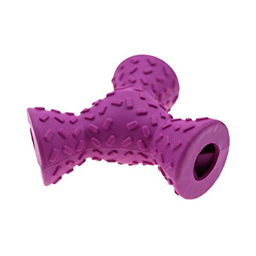 YARNOW Kauspielzeug aus Natürlichem Gummi für Hunde Robustes Dreieck Design Zahnpflegend und Futterausgebend Geeignet für Welpen und Ausgewachsene Hunde Kauen Zufällige von YARNOW