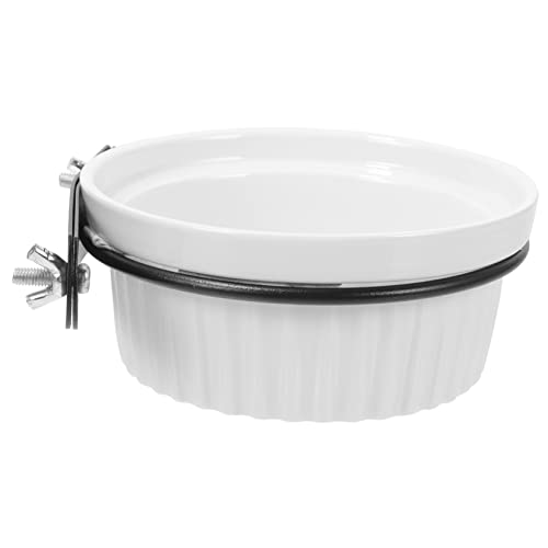 YARNOW Keramik Futternapf mit Hängendem Eisenhalter rutschfest und Bruchsicher für Katzen Hunde und Kleintiere Weißer Fischgrätennapf für Zuhause und Professionelle Nutzung YARNOW Keramik Futternapf mit Hängendem Eisenhalter rutschfest und Bruchsicher für Katzen Hunde und Kleintiere Weißer Fischgrätennapf für Zuhause und Professionelle Nutzung von YARNOW