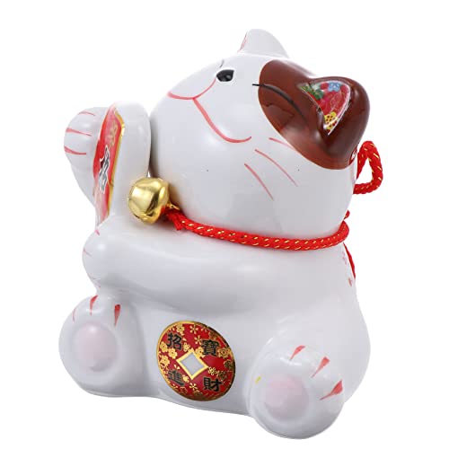 YARNOW Keramik Sparbüchse Katze Form Dekorative Münzbox Handarbeit Schöne Desktop Deko Stabil Stehend als für Wohn und Büro Accessoire YARNOW Keramik Sparbüchse Katze Form Dekorative Münzbox Handarbeit Schöne Desktop Deko Stabil Stehend als für Wohn und Büro Accessoire von YARNOW
