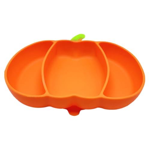 YARNOW Kinderteller mit Saugnapf Unterteilt Rutschfest und Flexibel Frei Wiederverwendbar Babyteller für Beikost und Kleinkinder Orange Sicherer Tischoberflächen YARNOW Kinderteller mit Saugnapf Unterteilt Rutschfest und Flexibel Frei Wiederverwendbar Babyteller für Beikost und Kleinkinder Orange Sicherer Tischoberflächen von YARNOW