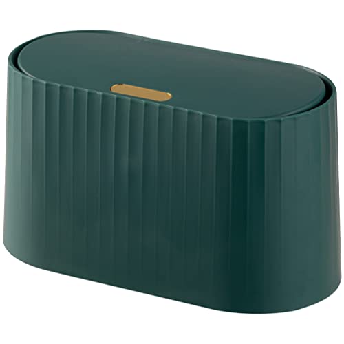 YARNOW Mini Abfalleimer Tischmülleimer Kunststoff Mülleimer mit Deckel Kosmetikeimer Papiereimer Abfallbehälter Tischabfalleimer Mülltonne für Zuhause Küche Bad Schreibtisch Wohnzimmer Grün 2L YARNOW Mini Abfalleimer Tischmülleimer Kunststoff Mülleimer mit Deckel Kosmetikeimer Papiereimer Abfallbehälter Tischabfalleimer Mülltonne für Zuhause Küche Bad Schreibtisch Wohnzimmer Grün 2L von YARNOW