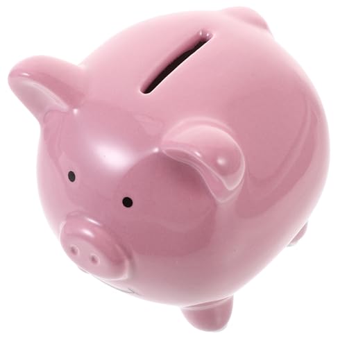 YARNOW Mini Piggy Bank aus Keramik Niedliche Rosa Spardose für Mädchen Dekorative Münzbank für Zuhause und Büro Multifunktionale Verwendung als von YARNOW