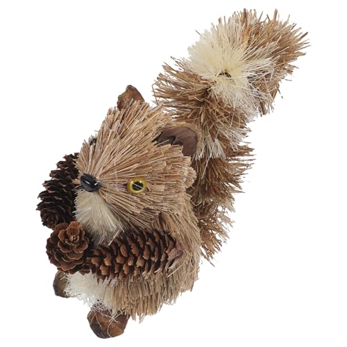YARNOW Miniatur Grasgeflecht Eichhörnchen Dekoration Robustem Stroh Handgefertigte Tierfigur Kleine Eichhörnchen Skulptur für Tisch und Wohnraumdekor Weihnachtliche Gestaltung Langlebig YARNOW Miniatur Grasgeflecht Eichhörnchen Dekoration Robustem Stroh Handgefertigte Tierfigur Kleine Eichhörnchen Skulptur für Tisch und Wohnraumdekor Weihnachtliche Gestaltung Langlebig von YARNOW