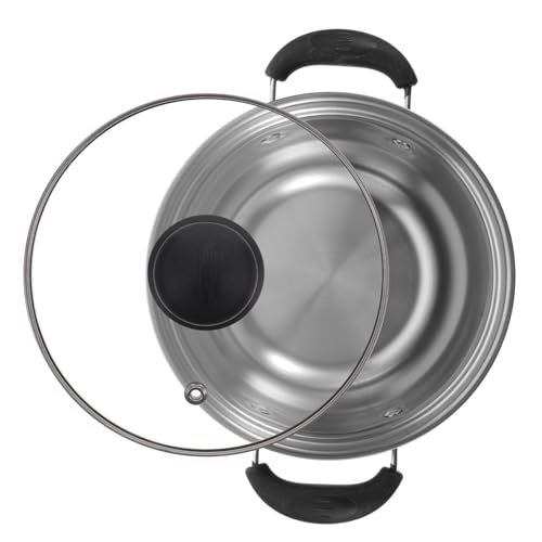YARNOW Suppentopfdeckel Aus Edelstahl Für Induktionsherde Suppenbehälter Deckel Aus Edelstahl Zufälliger Stil von YARNOW
