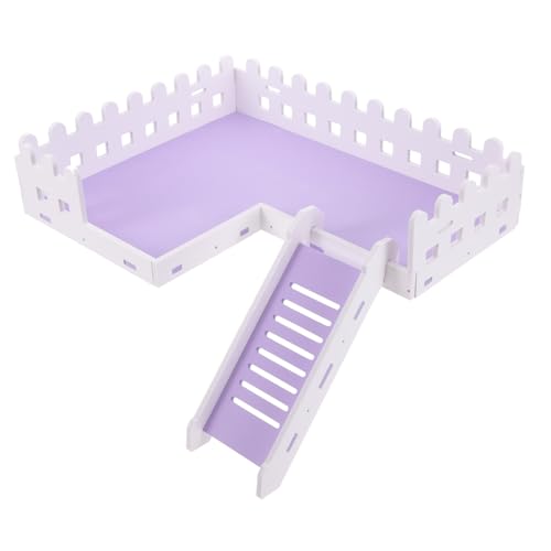YARNOW Plattform Für Hamster Hamsterkäfige Hamster Wohnraum Leiter Meerschweinchenkäfig Für Den Innenbereich Klein Drinnen Kletterplattform Käfiglandschaftsdekore Violet PVC von YARNOW