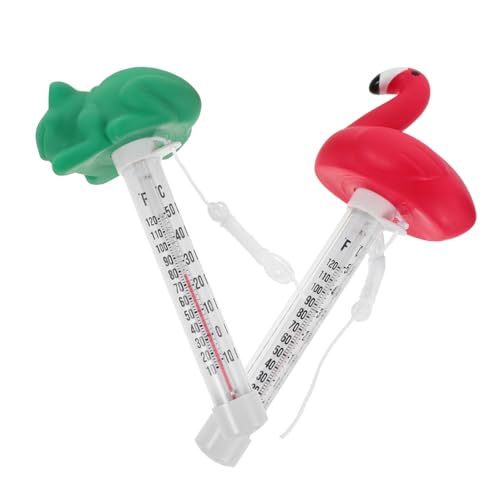 YARNOW Pool Float Temperaturmessgerät Thermometer Schwimmbad Temperatur Pool Thermoemter Pvc von YARNOW