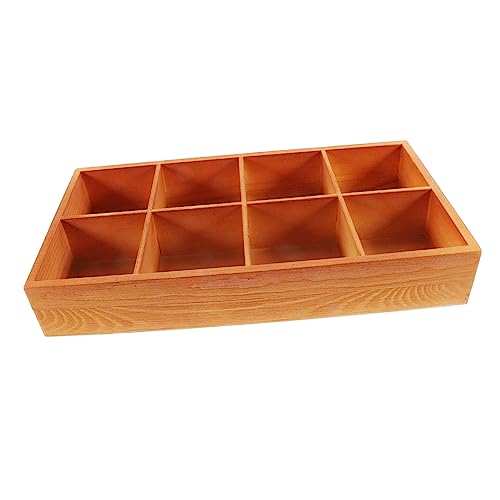 YARNOW Schmucktablett Box Multifunktionale Aufbewahrungsbox Holz-Aufbewahrungsbox Pflanztabletts Für Töpfe Schreibtisch-Tablett Pflanzgefäß-Tablett Holz-Schmucktablett Organisierendes von YARNOW