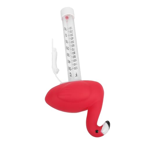 YARNOW Schwimmendes Poolthermometer Flamingo Design mit Großem Lesbarem Display Vielseitig für Schwimmbad Spa und Teich Dekorativ und Praktisch zur Wassertemperaturkontrolle von YARNOW