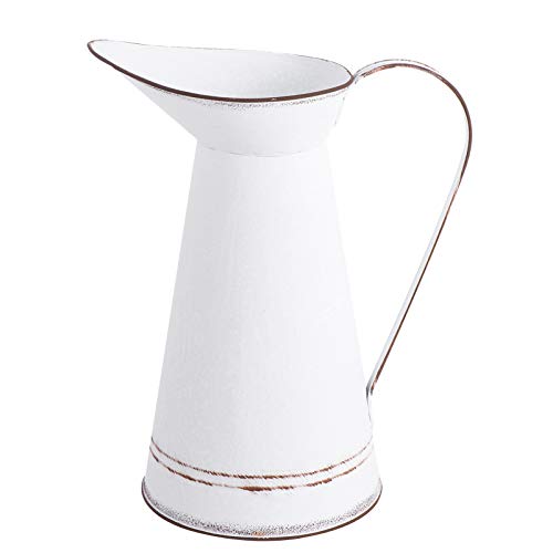 YARNOW Shabby Blumenvase Vintage Gießkanne Rustikaler Blumentopf Shabby Chic Deko Eisen Landhaus Vase Metall Retro Übertopf Eimer für Büro Schreibtisch Balkon Wohnzimmer Tischdeko YARNOW Shabby Blumenvase Vintage Gießkanne Rustikaler Blumentopf Shabby Chic Deko Eisen Landhaus Vase Metall Retro Übertopf Eimer für Büro Schreibtisch Balkon Wohnzimmer Tischdeko von YARNOW