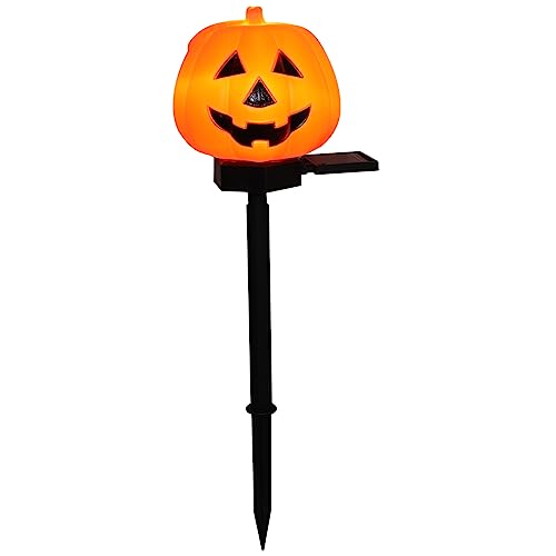 YARNOW Solar LED Gartenleuchte Kürbisform Solar Pfadlicht Energiesparende Außenbeleuchtung für Terrasse und Halloween Garten Dekoration von YARNOW