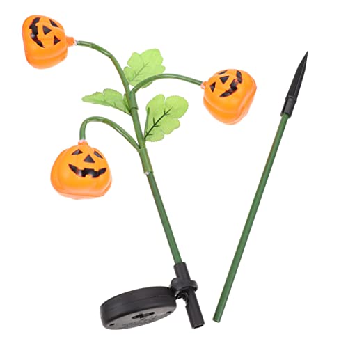 YARNOW Solar LED Kürbis Gartenleuchte Solarleuchte Außen Solar Pumpkin Light Halloween Dekoration LED Solarleuchte für Gartenweg mit Bunter Farbwechselfunktion von YARNOW