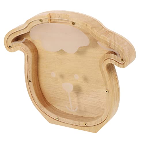 YARNOW Tierförmige Holz Sparbüchse Kreative Spardose für Niedliche Rabbit Money Bank Spargewohnheiten Dekoration Geldgeschenk für Junge Mädchen von YARNOW