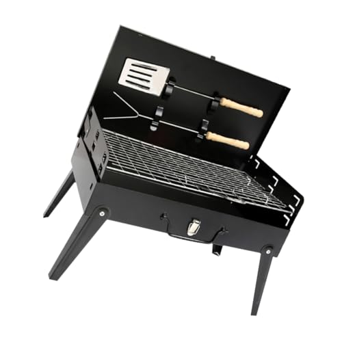 YARNOW Tragbarer Faltbarer Bbq Grill für Camping und Picknick Holzkohlegrill mit Zubehör Schnell Aufstellbar und Leicht zu Transportieren von YARNOW