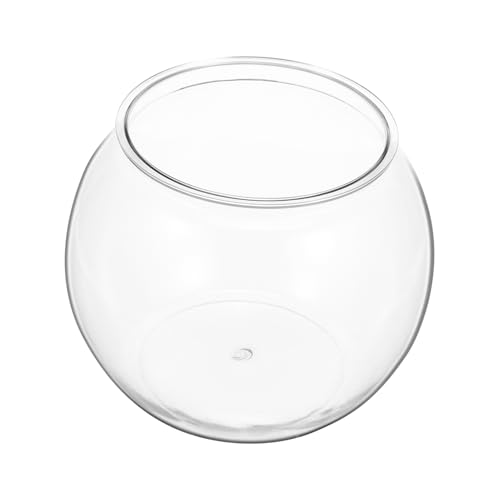 YARNOW Transparentes Aquarium Multifunktionales Betta Aquarium für Schreibtisch Design Goldfischglas für Bürodekoration Große Transparente Runde Form A Stilvolle Wohnaccessoires von YARNOW