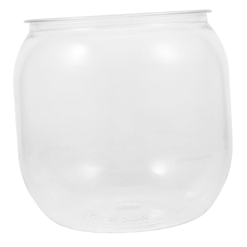 YARNOW Transparentes Kunststoff Aquarium Kleines Unzerbrechliches Fischglas für Betta und Goldfische Stilvolles Desktop Terrarium für Büro und Zuhause Einfach zu Reinigen und Pflegen YARNOW Transparentes Kunststoff Aquarium Kleines Unzerbrechliches Fischglas für Betta und Goldfische Stilvolles Desktop Terrarium für Büro und Zuhause Einfach zu Reinigen und Pflegen von YARNOW
