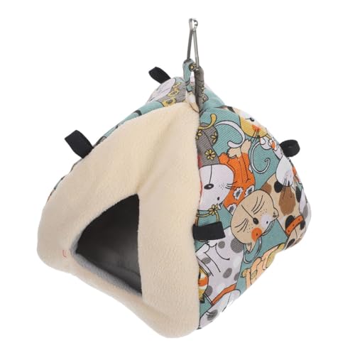 YARNOW Warmes Hamsterversteck Meerschweinchenspielzeug Hängebett Nest Plüsch Klein Weich Kuschelhängematte Fleece Meerschweinchenverstecke Winterdekor Warmes Hamsterversteck von YARNOW