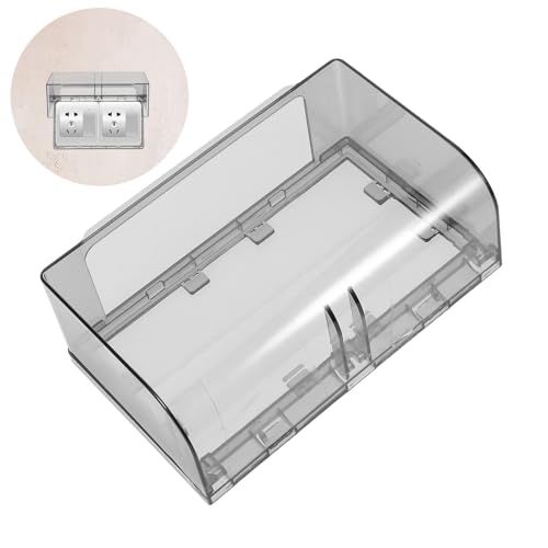 YARNOW Wasserdichte Steckdosenabdeckung für Den Außenbereich: Schutzhülle für Wandsteckdosen – Doppelt Positionierte, Verdickte Kunststoffabdeckung zum Schutz von Wandsteckdosen im Außenbereich YARNOW Wasserdichte Steckdosenabdeckung für Den Außenbereich: Schutzhülle für Wandsteckdosen – Doppelt Positionierte, Verdickte Kunststoffabdeckung zum Schutz von Wandsteckdosen im Außenbereich von YARNOW