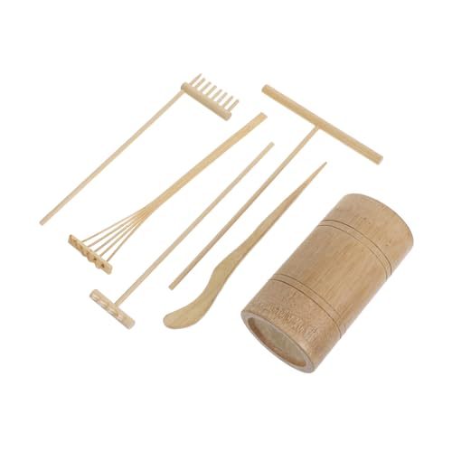 YARNOW Zen Garten Rechen Set Teiliges Werkzeug für Sandtisch Dekoration Kreative Gestaltung für Zuhause und Büro Langlebige Materialien für Entspannende Atmosphären von YARNOW