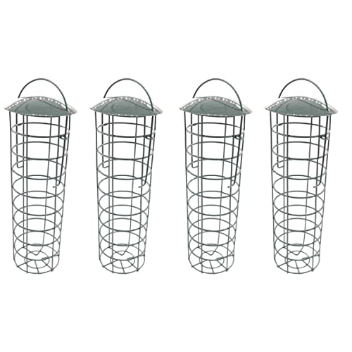 YARNOW Zierbehälter 4 Stück Tasse Zubehör Grüner Fink Hängend Papagei Obst Haustier Vogelfütterung Automatische Federrohrschale Ornament Mesh Feeder Guard Decor Wild House Aufhänger von YARNOW