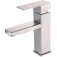 CCYKXA 304 Edelstahl Wasserhahn Badezimmer Warm- Und Kaltwasserhahn Badezimmer Waschbecken Wasserhahn Unter Dem Waschbecken Wasserhahn von YARONA