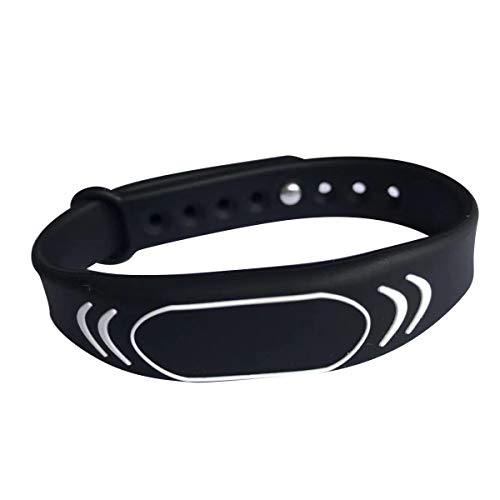 RFID-Armbänder, 13,56 MHz, programmierbar, MCT Android, editierbare UID, CUID-Chip (2 Stück) (schwarz) von YARONGTECH