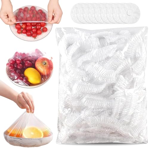 300 Stück Elastische Abdeckungen Frischhaltefolie Mit Gummizug Abdeckhauben Für Lebensmittel Abdeckhauben Für Lebensmittel Frischhaltefolie Für Die Aufbewahrung Von Lebensmitteln. von YARUJING