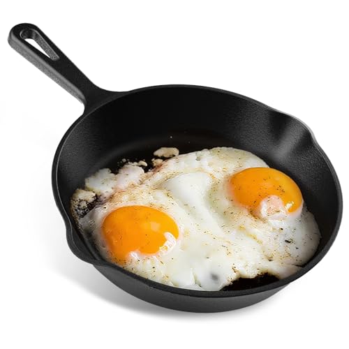 YASHE Gusseisenpfanne 20 CM, Bratpfanne aus Gusseisen, antihaftbeschichtet, für Induktion, Gas und Ofen, ideal für Eier, Omeletts, Steaks, Outdoor & Camping YASHE Gusseisenpfanne 20 CM, Bratpfanne aus Gusseisen, antihaftbeschichtet, für Induktion, Gas und Ofen, ideal für Eier, Omeletts, Steaks, Outdoor & Camping von YASHE