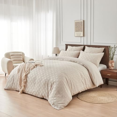 YASMENG Boho Bettwäsche 135x200 Beige Getuftet Geometrisch Bettwäsche Boho Style Modern Aesthetic Bettwäsche Weiche Mikrofaser Bettbezug Set 2teilig mit Reißverschluss und 80x80 cm Kissenbezug YASMENG Boho Bettwäsche 135x200 Beige Getuftet Geometrisch Bettwäsche Boho Style Modern Aesthetic Bettwäsche Weiche Mikrofaser Bettbezug Set 2teilig mit Reißverschluss und 80x80 cm Kissenbezug von YASMENG