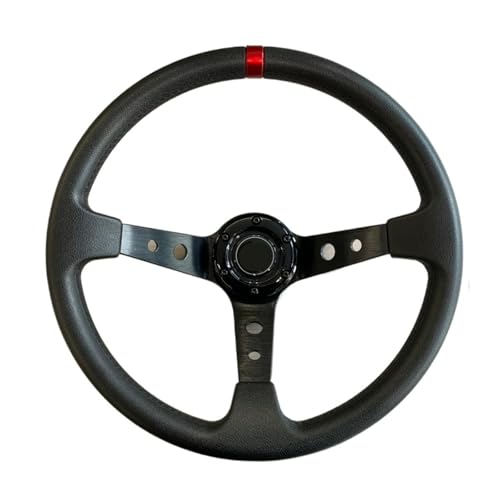 YASTOOLS Lanliuhui Store Auto Lenkrad Wildleder Modifizierte Racing 350 Lenkrad Mit Gelb Joint(Pu) von YASTOOLS
