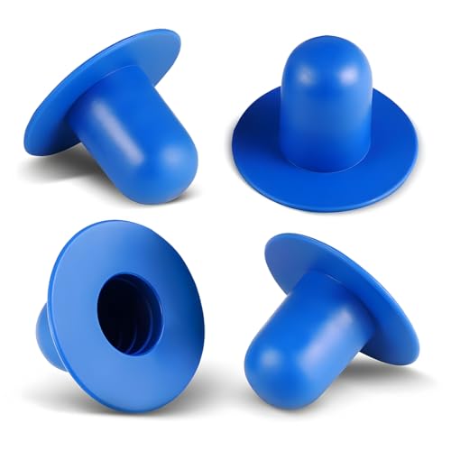 YATEICBC 4 Pcs Wand Stecker Pool,Pool Plug Ersatz oberirdischen Pool Stecker,Schwimmbad-Filter Pumpe Bildschirm Stecker,Filter Seal Stecker kompatibel mit Intex und Bestway Pools (blau) von YATEICBC
