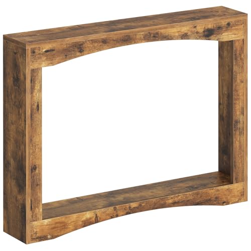 YATINEY Konsolentisch 100 cm lang, schmaler Flurtisch, Eingangstisch, Beistelltisch, Vintage-Flair, aus Holz, hinter dem Sofa, für Wohnzimmer, Flur und Eingangsbereich, Vintagebraun XCT19RR YATINEY Konsolentisch 100 cm lang, schmaler Flurtisch, Eingangstisch, Beistelltisch, Vintage-Flair, aus Holz, hinter dem Sofa, für Wohnzimmer, Flur und Eingangsbereich, Vintagebraun XCT19RR von YATINEY