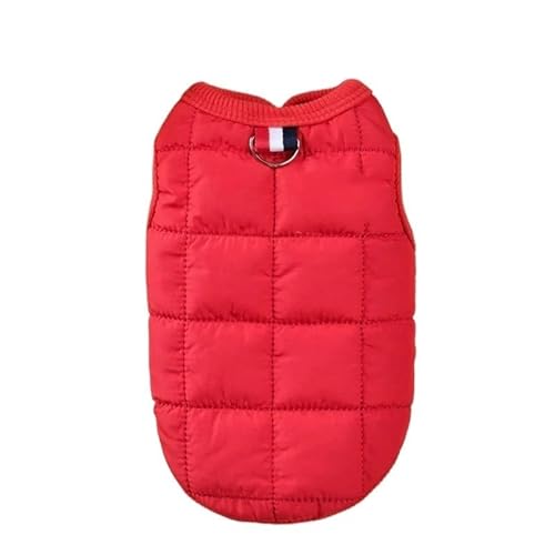 Haustierkleidung Hundekleidung Winter Warmer Haustiermantel Kleines mittelgroßes Hundekostüm(Red,S) von YATINGZHANG