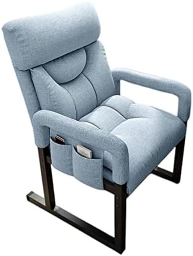 Sessel Lounge Wohnzimmer Lounge Chair Ohrensessel Kuschelstuhl Moderner Anti-Fall-Komfort für ältere Menschen Sitzender Kleiner Computer zu Hause,Blau,StuhlX1 von YATINMEM