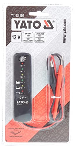 BATTERIETESTER PKW SPANNUNGSPRÜFER 12V von YATO