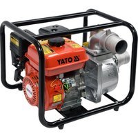 Benzin Wasserpumpe Gartenpumpe Teichpumpe 50.000l/h Schmutzwasserpumpe 3" Anschluss 8m Ansaughöhe 20m Förderhöhe von YATO