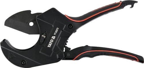 Profi Rohrschneider Rohrschere Kunstoffrohrschneider Schlauch Schneidzange von PVC/PE/PU/PP/PEX/PPR/PPE (63 mm) von YATO